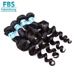 100% virgin human hair cuticle aligned hair wave loose curly in stock