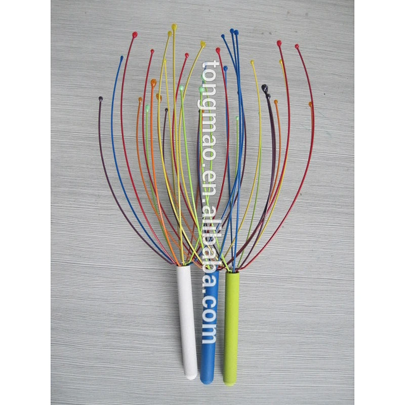 Cheaper Simple Hand Held Scalp Head Massager,OCTOPUS head massager