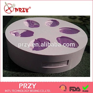 S7015 3D 6 cavity sea shell silicone soap mould sea shell handmade fondant soap mould sea shell decorative mold soap