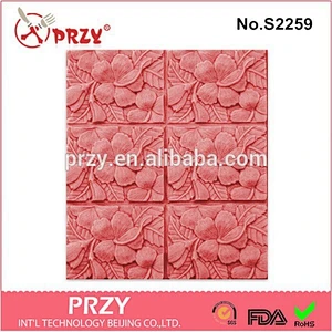 Tray Hibiscus silicone soap molds for soap making
