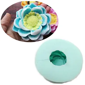 HC0022 3d Magnolia flower soap Mold handmade silicone candle mold przy