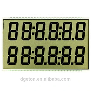 High quality 12 digits 7 segment LCD display OEM factory