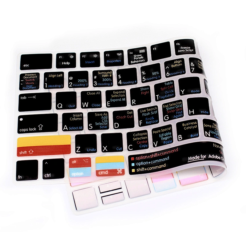 Dreamweaver Silicone Laptop Keyboard Skin shortcut Hotkeys silicone  for magic keyboard  MLA22LLB/A Keyboard Covers