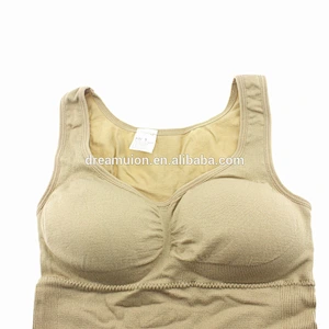 Cami Body Shaper w/ Removable Pads Tank Top Slimming Camisole Vest Bra ShapeWear Popular