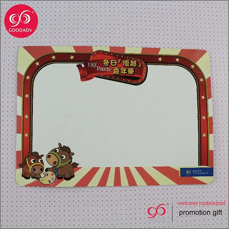 Custom cow designs printing magnetic whiteboard for refrigerator magnet memo board