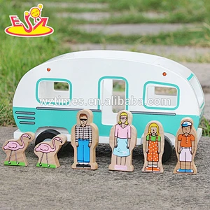 top fashion people and animals wooden toy car plans for children W04A313