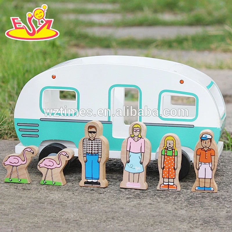 top fashion people and animals wooden toy car plans for children W04A313
