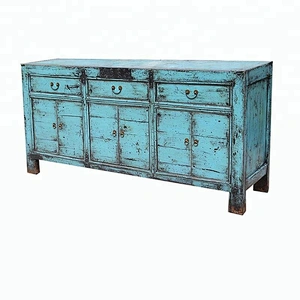 oriental distressed storage furniture for stores use