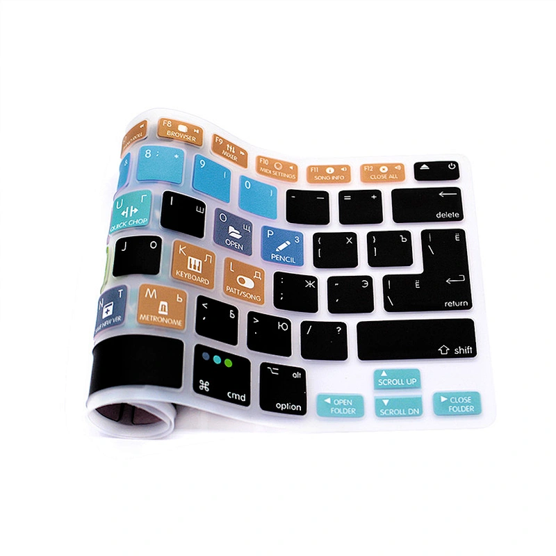 Waterproof Ultra-thin FL Studio Fruity Loops Shortcuts customRussian Laptop Keyboard Skins For Mac book Pro 15 Retina for mac 13