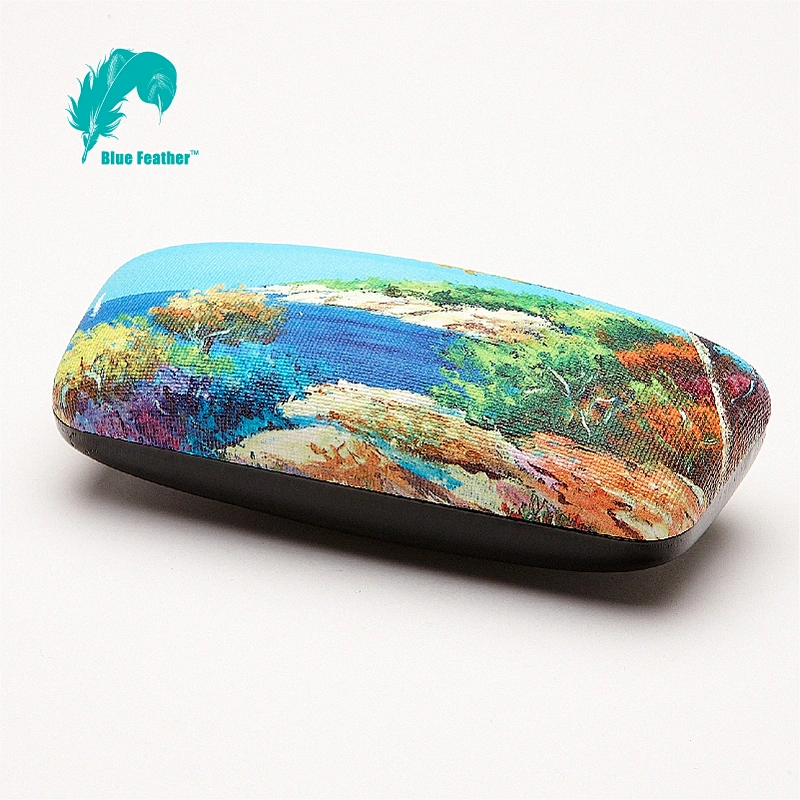Stylish Oil Painting Pu Leather Hard Optical Case for Everyday Use