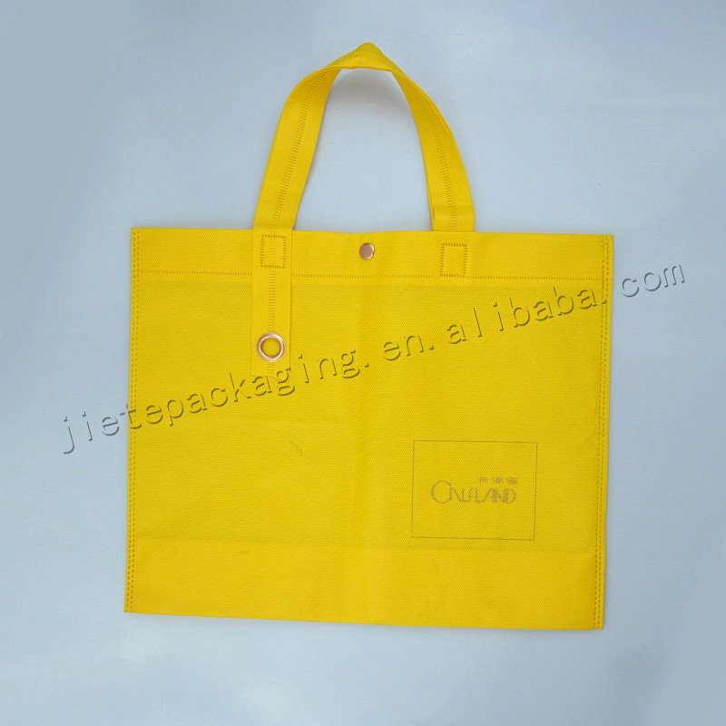 Cheap customized non woven shopping bag with tote for supermarket