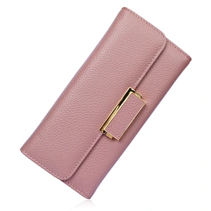 2019 Fashion Women PU Leather Clutches Wallet Ladies Purses Wallet