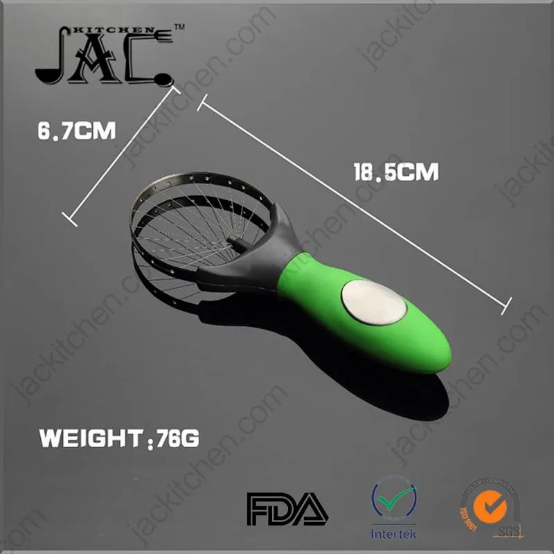Kitchen Ware Convenient Stainless Steel Silicone Avocado Cutter 3 In 1