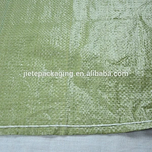 Green color packing and shipping, construction waste, express packaging pp woven bag