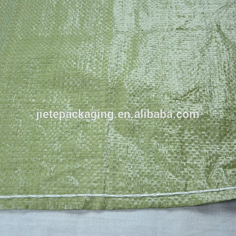 Green color packing and shipping, construction waste, express packaging pp woven bag