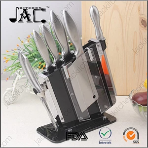 High Quality Stainless Steel 7pcs Knife Set include Acrylic Stand