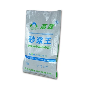 Construction Industrial use white plastic 25kg putty powder packing bag with printing