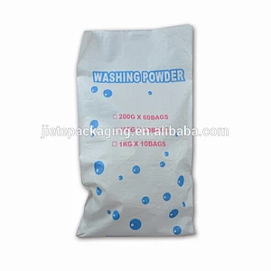 Big volume clothes washing powder pp woven big bags packaging detergent powder