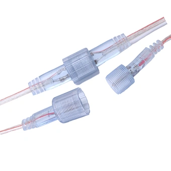 2pin 3pin 4 pin M16 led wire connector, 2 core male to female waterproof connector ip68 plastic cable connector