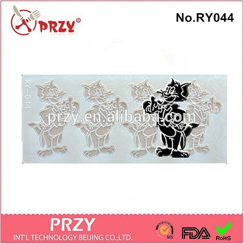 2014 new cartoon silicone unique chocolate molds