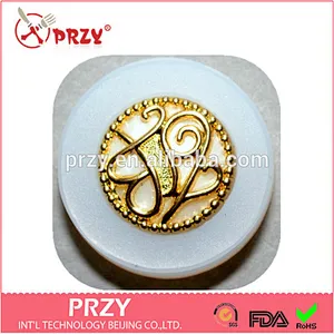 Eco-friendly High Quality Fondant Cake Baking Tools,Button Silicone Resin Mold
