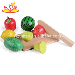 wholesale hot sale wooden fruit vegetable cutting toy for sale W10B142
