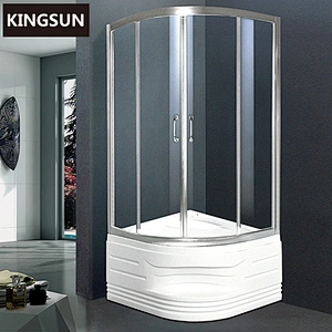 K-7705 Guangzhou Manufacturer Bathroom Furniture Glass Shower Cabin With Deep Tray
