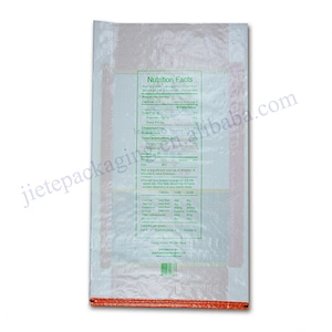 Wholesale customized Thailand market transparent plastic pp woven packaging basmati rice bag 50lbs