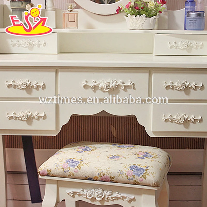 2018 New design wooden vanity table solid wooden youth vanity table best design wooden vanity table W08H057