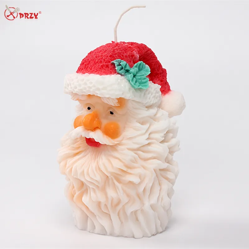 Promotion silicone soap Christmas 3D Mold DIY Handmade Santa Candles silicone molds