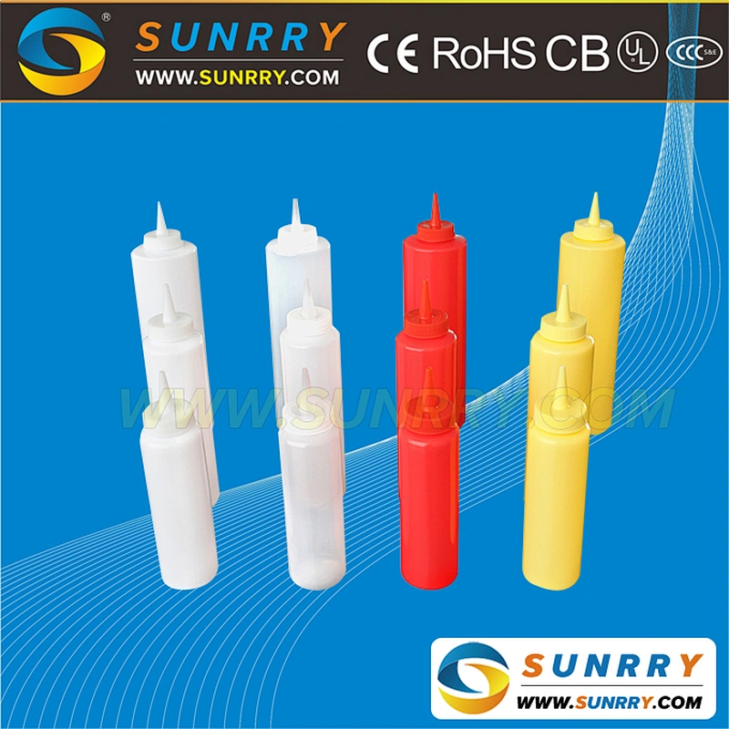 Hot selling custom plastic sauce squeeze bottle with PE/PP material