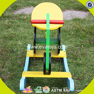 2018 Promotion customized wooden baby rocker for sale W16D002