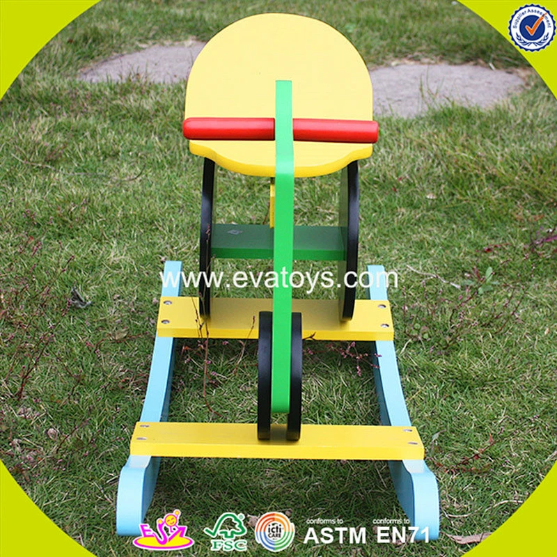 2018 Promotion customized wooden baby rocker for sale W16D002