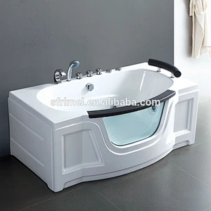 Hot selling 1 person indoor luxury acrylic Whirlpool Massage Bathtubs