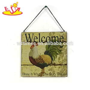Wholesale creative scarecrow shape wall decoration wooden art decor for children W09D033
