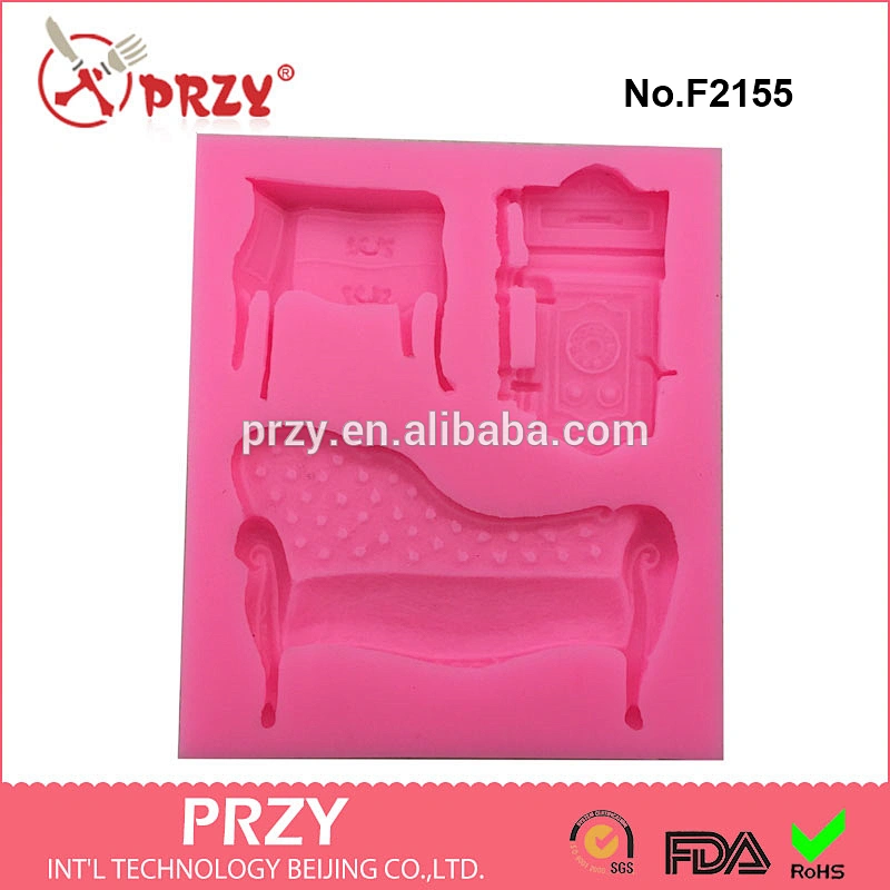 F2155 Baroque Furniture Silicone Fondant Mould,silicone cake decorating mold,food grade fondant molds
