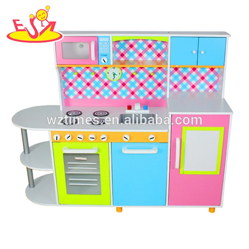 2018 wholesale kids wooden toy kitchen playsets most popular children wooden toy kitchen playsets W10C100