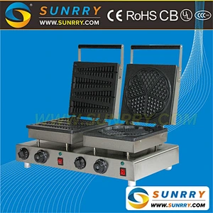Professional Commercial Lolly Waffle Stick Maker With Two Shape (SUNRRY SY-KB30D)