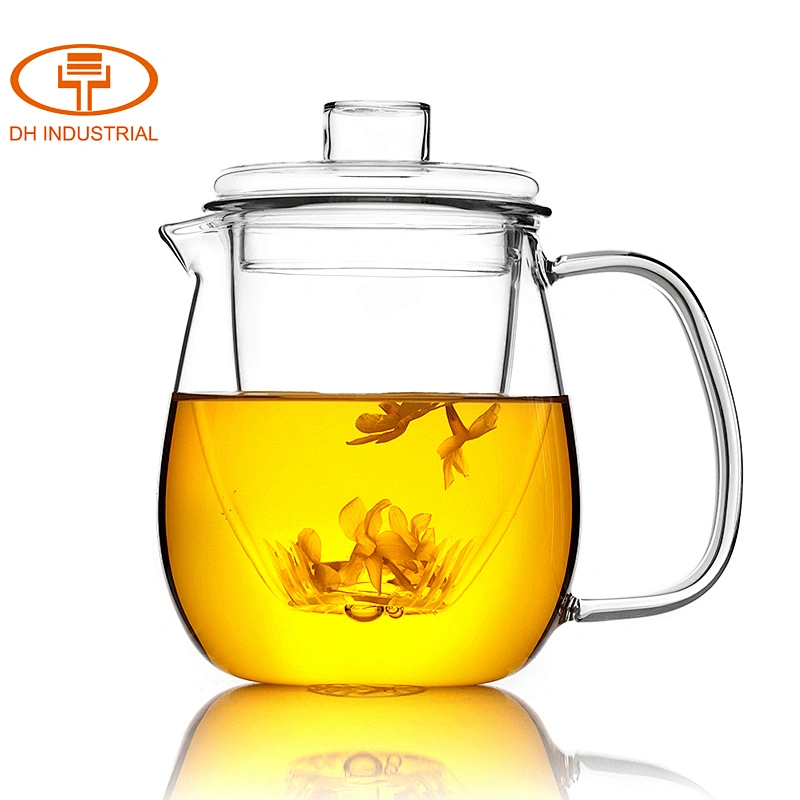 600ml doule wall glass cups high quality borosilicate glass tea cups with handle
