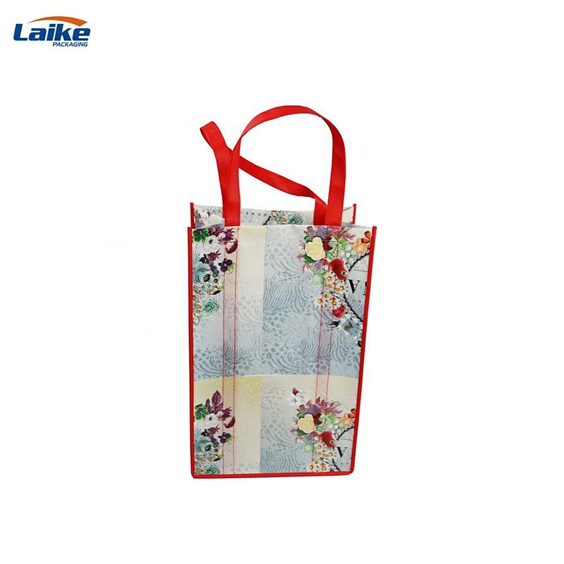Cheap custom reusable customized blank pp non woven fabric shopping bags with handles