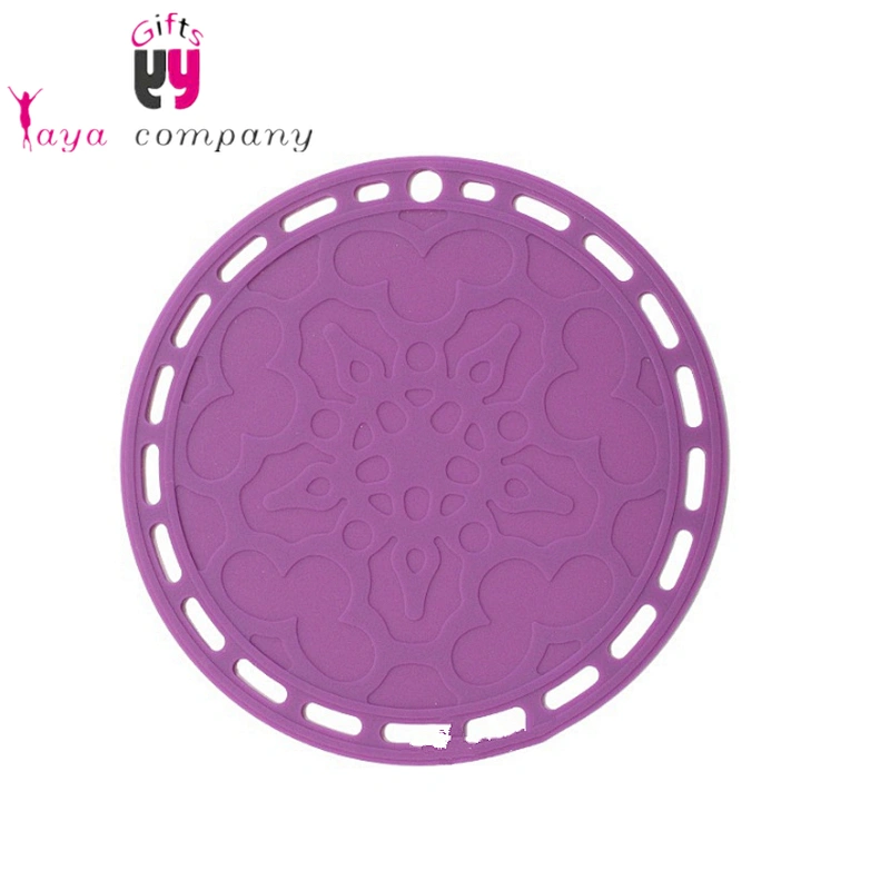 Flower Shape Pot Holder Heat Resistant Non Slip Rubber Silicone Pad