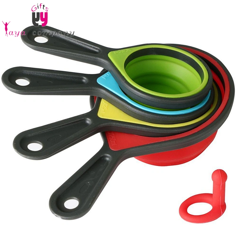 Portable Food Grade Silicone Collapsible Cup For Liquid & Dry