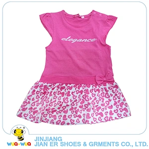 Clothing manufacturer cotton baby girl ruffle dress 0-24 months