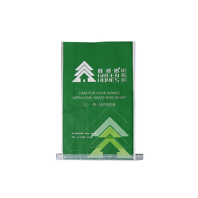 High quality 10kg white plastic laminated empty pp woven cement bag for tile adhesive,dry mortar,powder