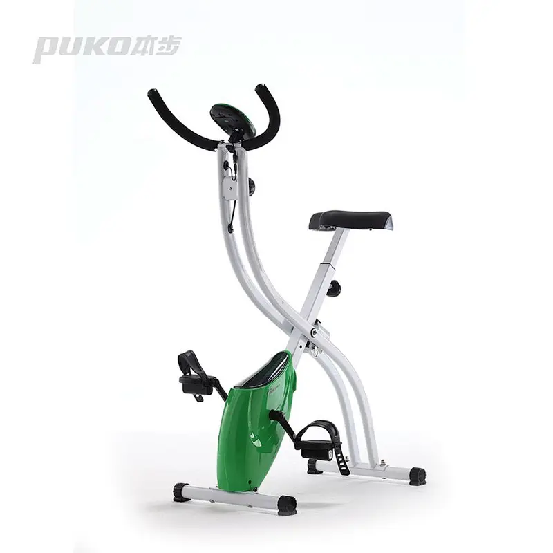 Portable fashion S shape folding magnetic indoor exercise upright magnetic bike Body Strong Fitness Equipment
