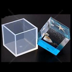 Mirror cube  decoration Epoxy molds DIY 2cm-6.5cm crystal dried flower epoxy jewelry Mold