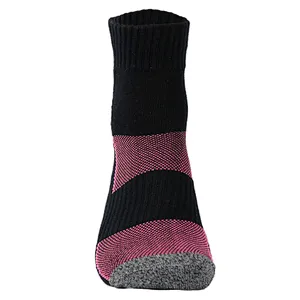 cotton free terry jacquard non slip sport socks