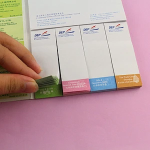 Personalized custom Logo printed sticky memo block note pad