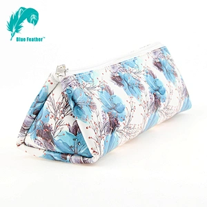 Cosmetic Bag Zipper Bag Digital Printing Pu Leather Toilet Bag