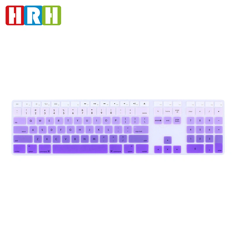 Rainbow and Gradient colored laptop keypad cover keyboard skin for keyboard for imac G6 PC Keyboard Numeric Keypad Wired USB